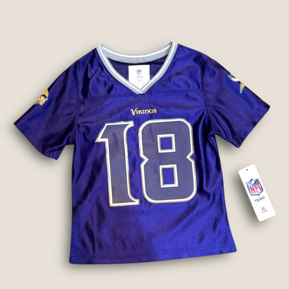 Justin Jefferson Minnesota Vikings Classic Player Game Jersey Girls XS New